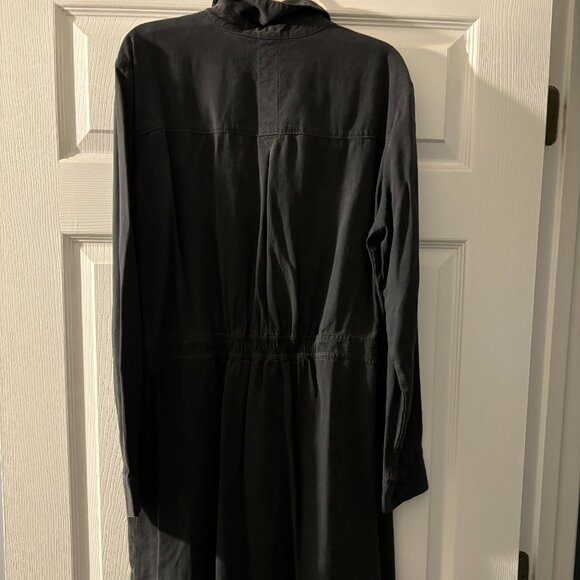 Cloth and Stone long-sleeve utility shirt dress- Charcoal size M - Picture 4 of 4